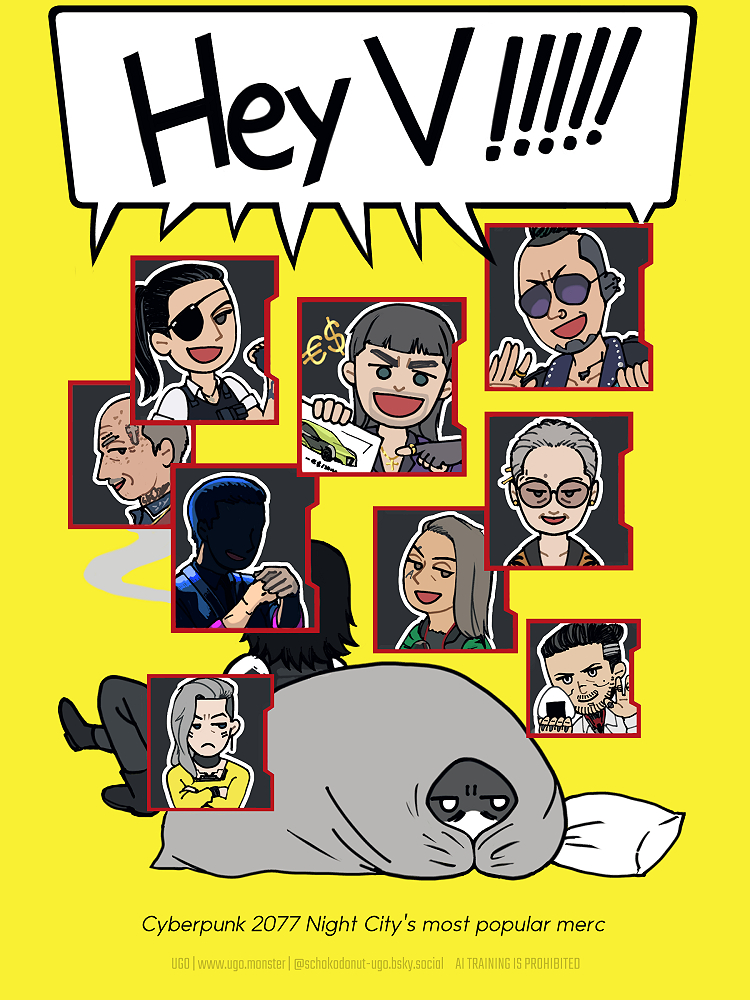 サイバーパンク2077 ミニキャラ絵 フィクサーからの電話 レジーナ、エル・キャピタン、ディノ、ワカコ・オカダ、ダコタ、ミスター・ハンズ、パドレ、ローグ、あとゴロウ・タケムラ